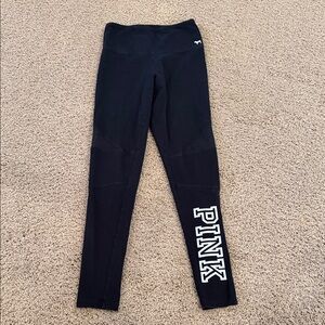PINK Victoria's Secret Black Logo Leggings